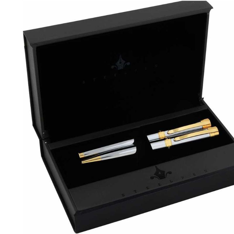 SteelPen 286 Dolma+Tkenmez Capital Gold Krom Takm Kalem