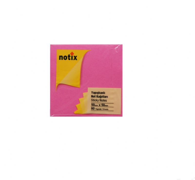 Notix Yapkanl Not Kad 50*50 mm Pembe