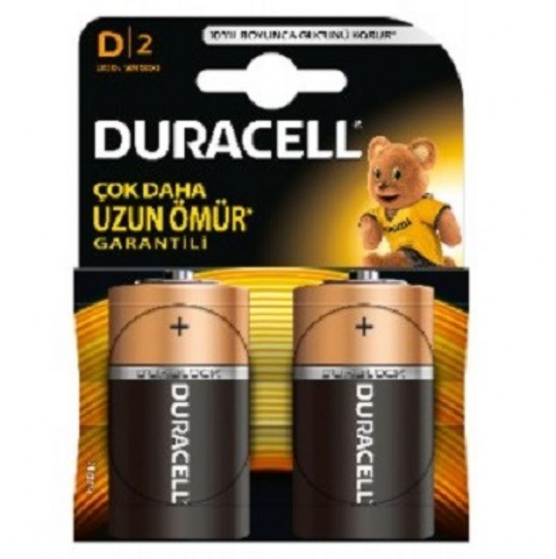 Duracell Orta Pil ( D ) Boy 2'li paket