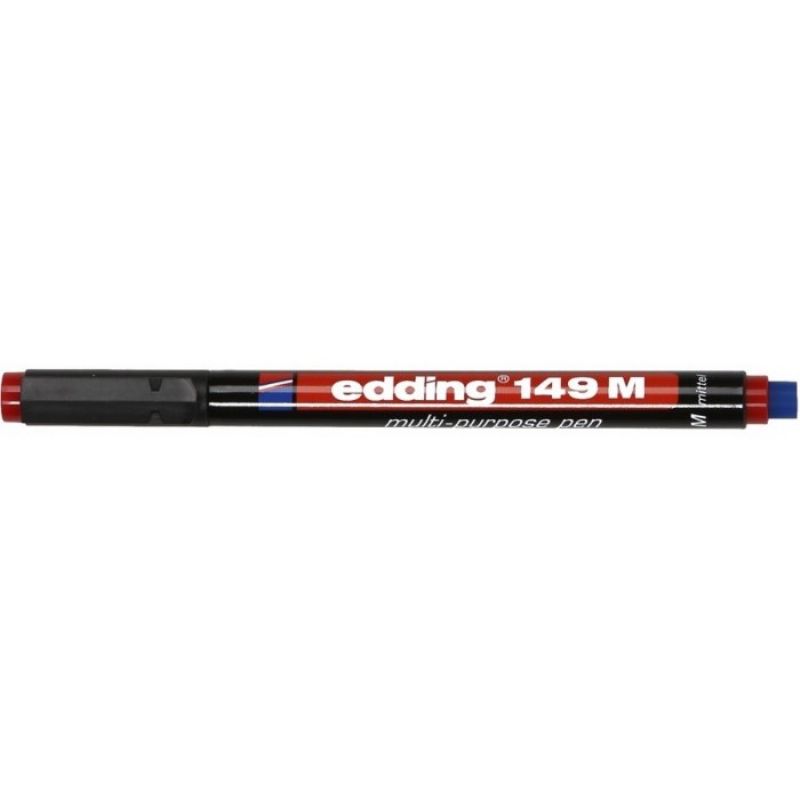Edding 149M Asetat Kalemi Silgili Kaln Krmz