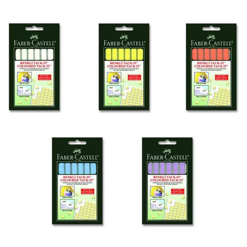 Faber Castell Tack-it Sakz Yaptrc 50 gr.Renkli 187068 187093