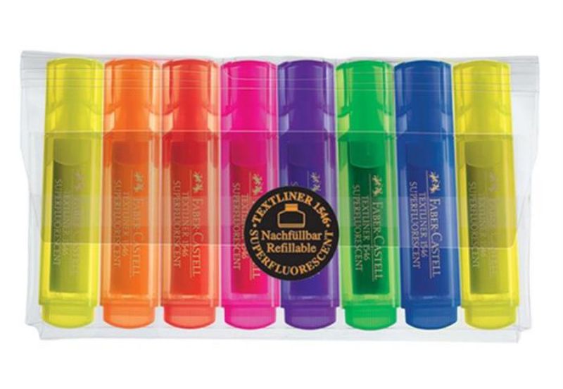 Faber Castell Fosforlu Kalem 8'li 4005401043973