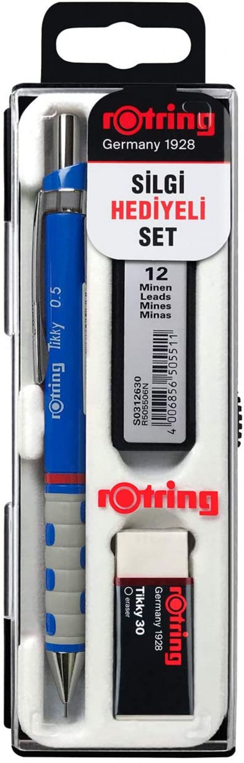 Rotring Tikky Mekanik Ulu Kalem 0,5 Mavi Set