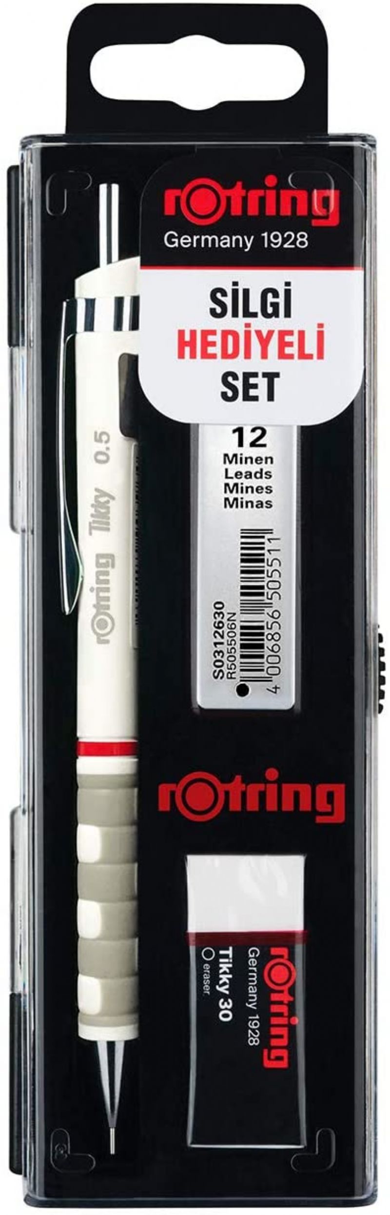 Rotring Tikky Mekanik Ulu Kalem 0,5 Beyaz Set