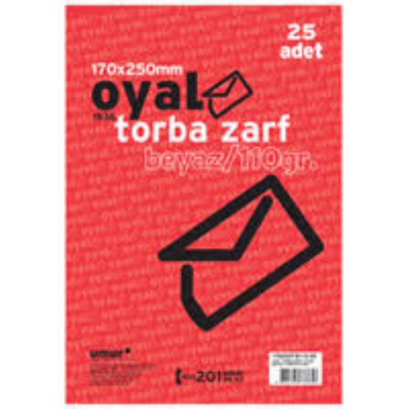 Oyal Torba Zarf Beyaz 17*25 cm 110 gr. 25'li - 8690345738656