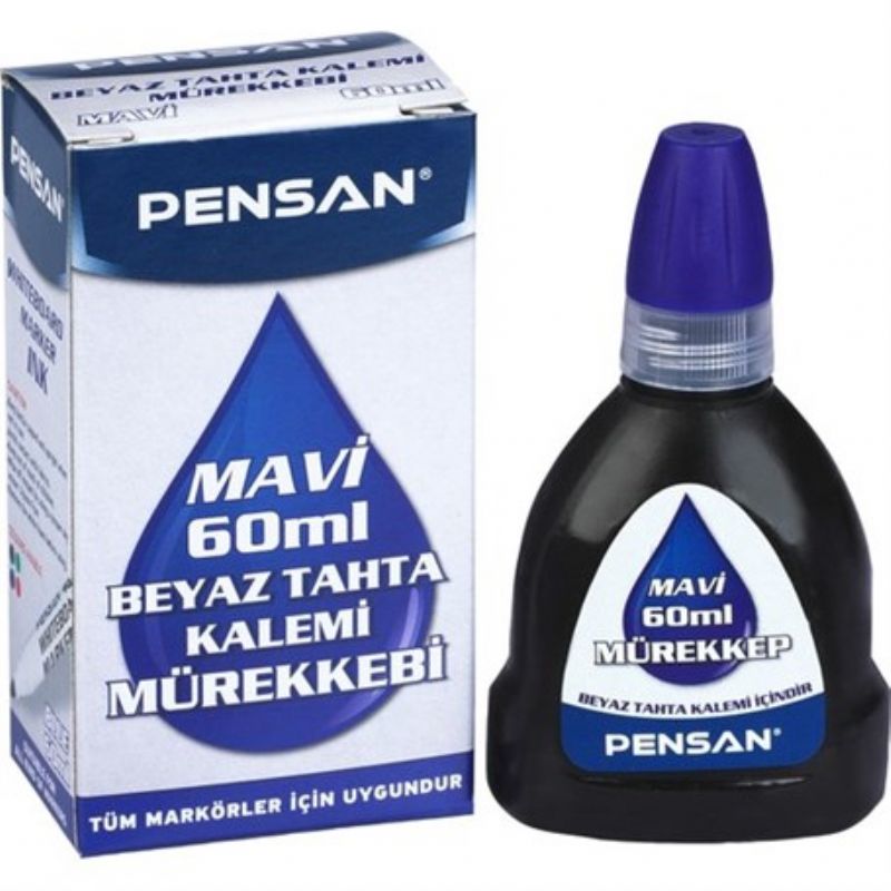 Pensan 4800 Tahta Kalemi Mrekkebi Mavi 60ml