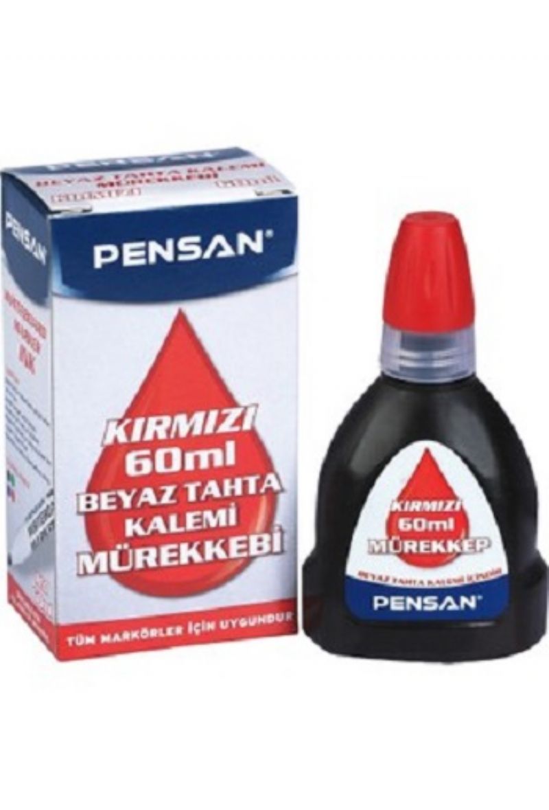 Pensan 4800 Tahta Kalemi Mrekkebi Krmz 60ml
