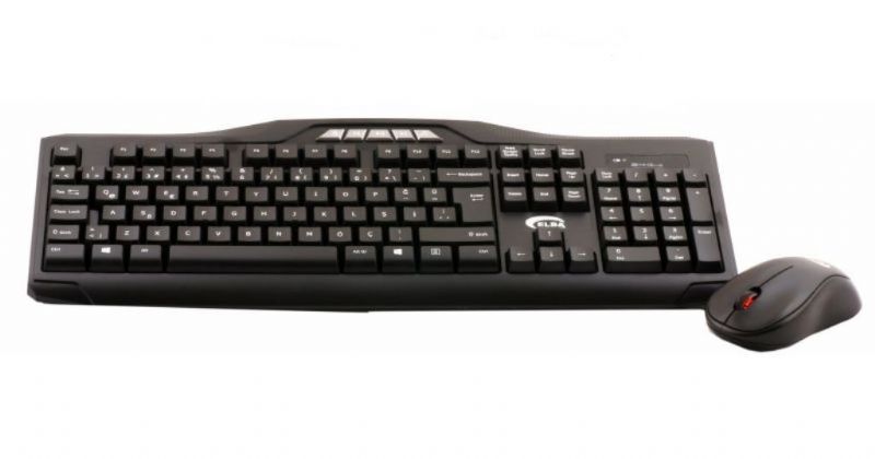 Elba EC-266f F Usb Siyah Kablosuz Klavye Mouse Set