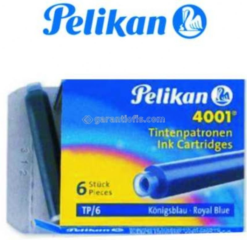 Pelikan 4001 Dolmakalem Kartu Tp Mavi 6 l