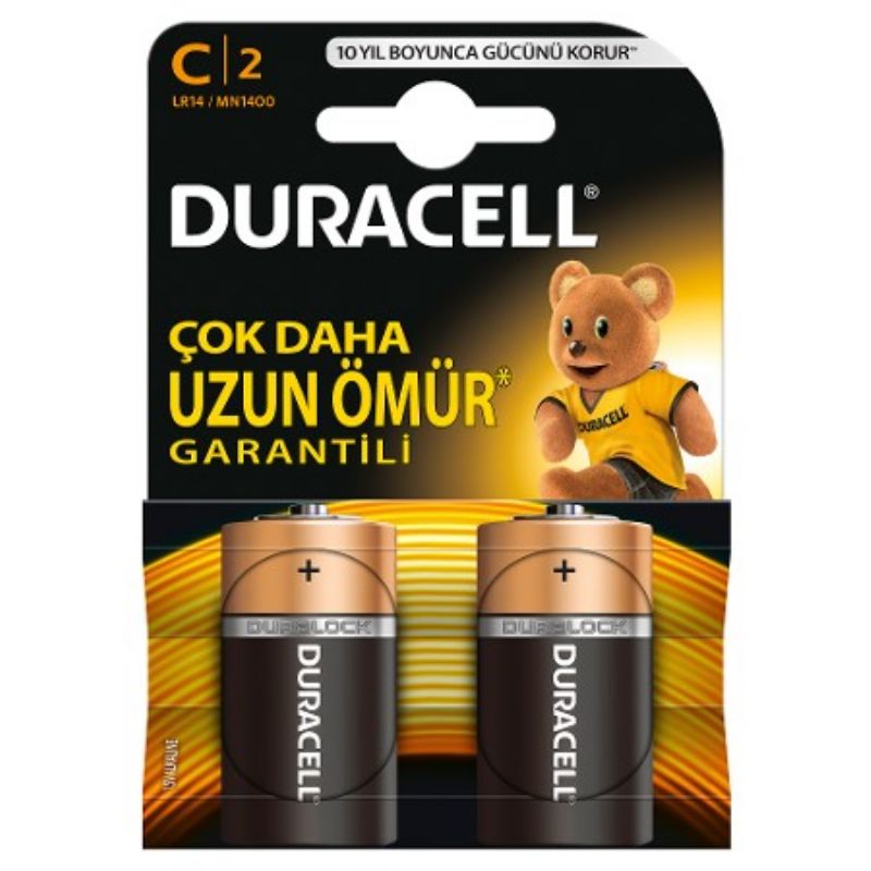 Duracell Orta Pil ( C ) Boy 2'li paket