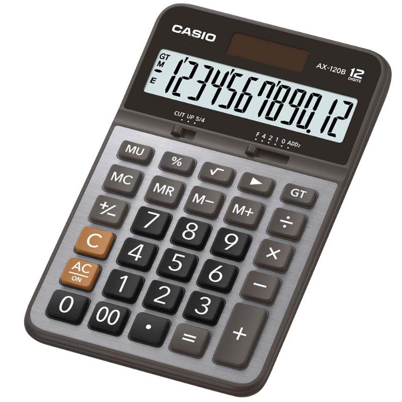 Casio AX-120B 12 Hane Masa st Orta Boy Hesap Makinesi